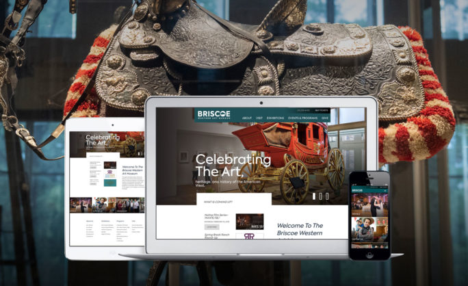 Briscoe Western Art Museum - Responsive website design for Briscoe Western Art Museum showcasing Western heritage and art.